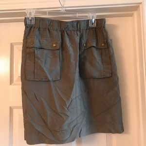 Army green banana republic skirt